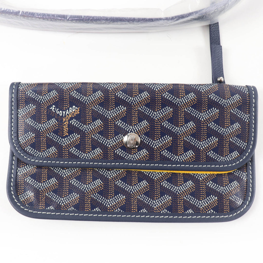 Pristine GOYARD Shoulder Bag Boheme Hobo Bag With porch Navy Gojardin Canvas