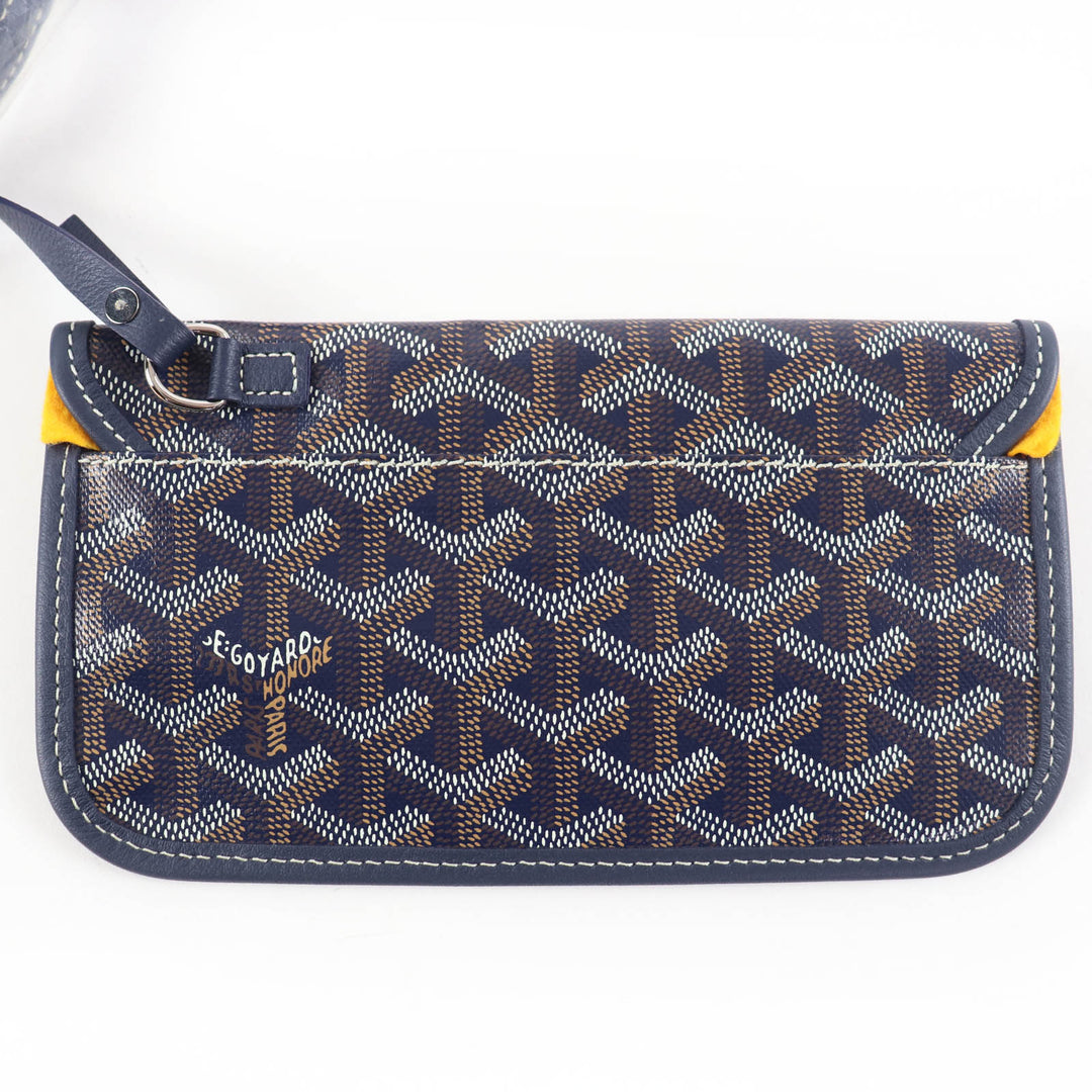 Pristine GOYARD Shoulder Bag Boheme Hobo Bag With porch Navy Gojardin Canvas