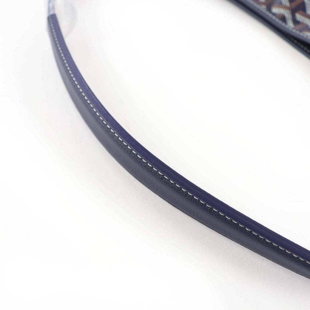 Pristine GOYARD Shoulder Bag Boheme Hobo Bag With porch Navy Gojardin Canvas