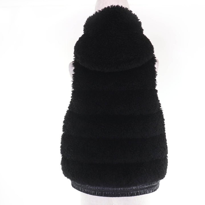 Pristine MONCLER GRENOBLE Down vest GILET Logo patch and hood ZIP UP black XXS