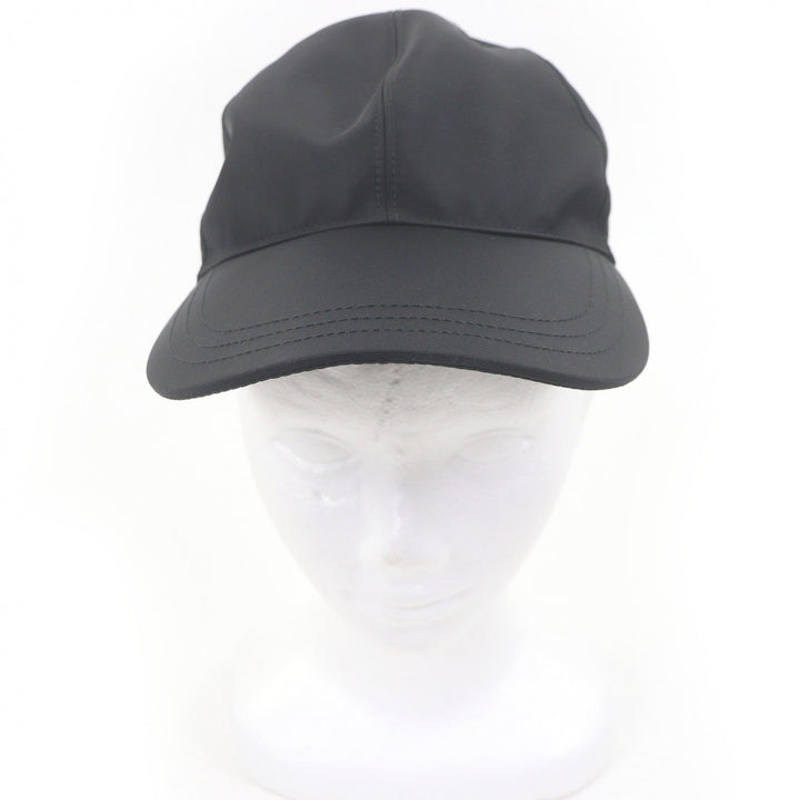 Great PRADA cap Re-Nylon triangle logo black Nylon mens M 2HC274