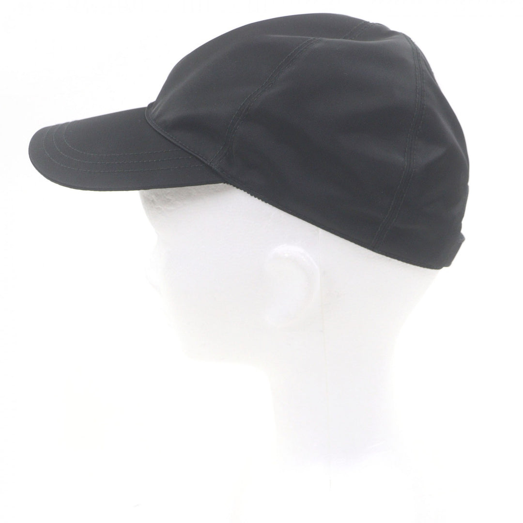 Great PRADA cap Re-Nylon triangle logo black Nylon mens M 2HC274