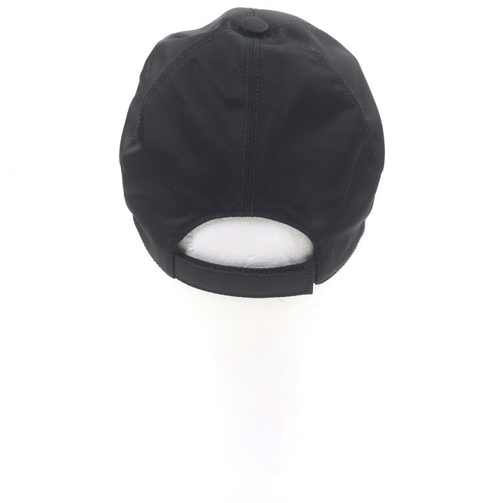 Great PRADA cap Re-Nylon triangle logo black Nylon mens M 2HC274