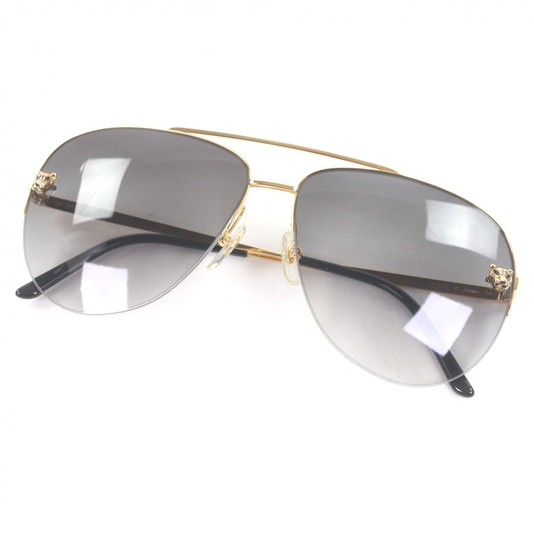 Great Cartier sunglasses PANTHERE de Cartier Teardrop aviator gold mens