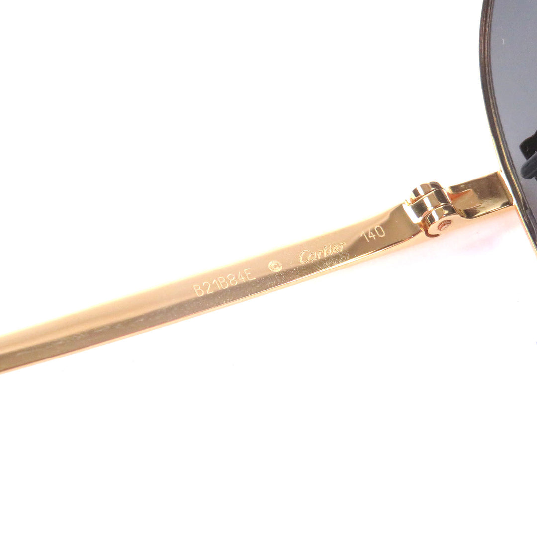 Great Cartier sunglasses PANTHERE de Cartier Teardrop aviator gold mens