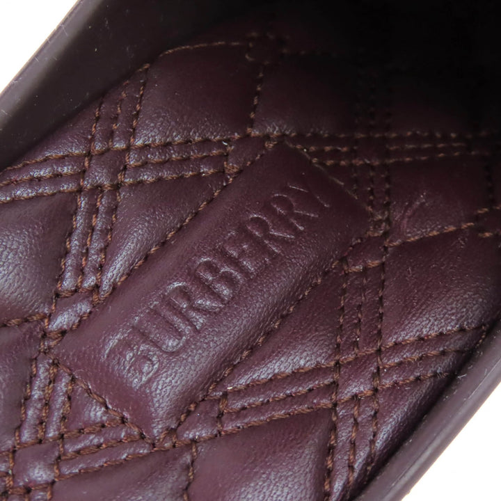 Pristine BURBERRY Barbie Can Logo Patch Square Toe Rubber Mule Sandals Women 35