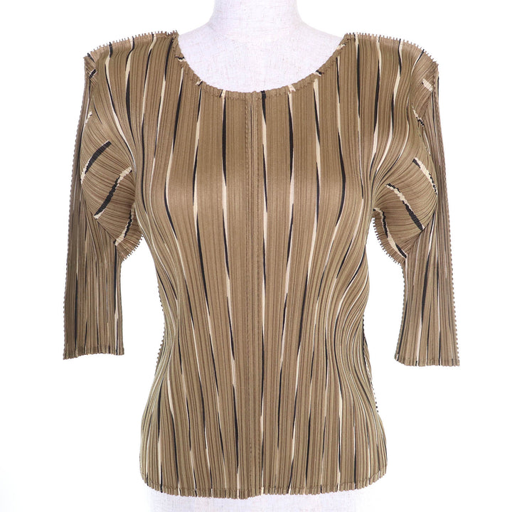 Excellent PLEATS PLEASE All-over print short sleeve T-shirt 3 PP51-JK683