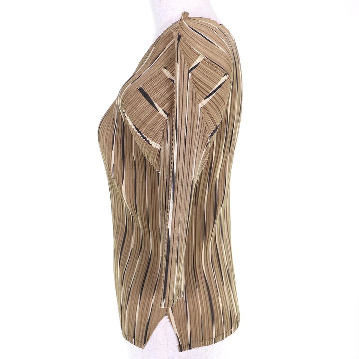 Excellent PLEATS PLEASE All-over print short sleeve T-shirt 3 PP51-JK683