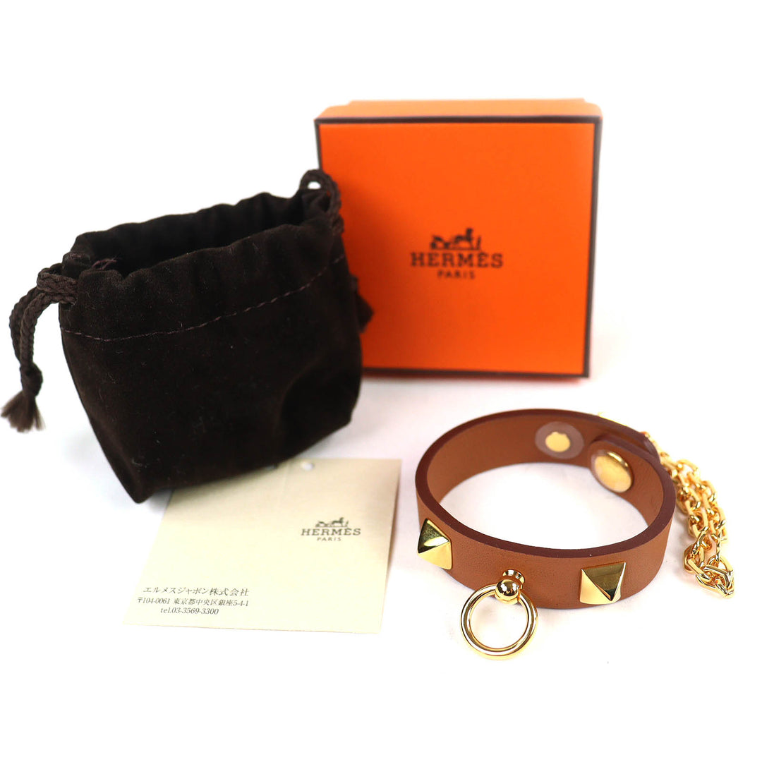 Pristine HERMES Rival Serie Button Glove Holder Glove Holder Vaux Swift Leather