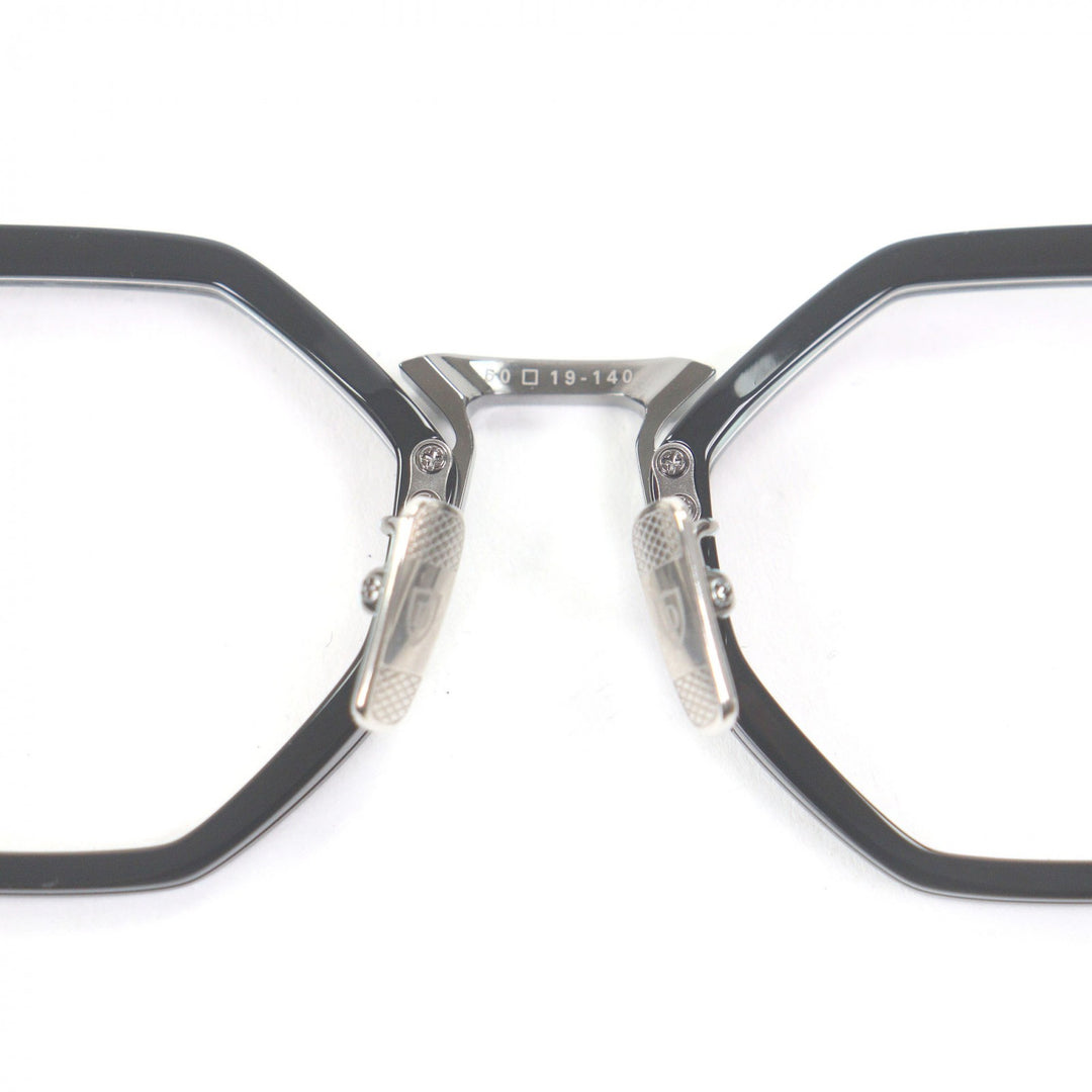 Pristine DITA Glasses AEGEUS-FOUR Octagon Frame black mens DTX448-A-01