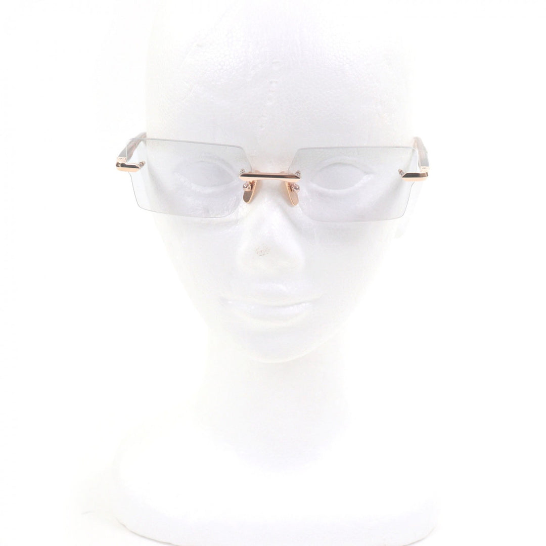 Pristine DITA sunglasses EYMORI Rimless Two-Point Pink gold mens DTX462-A-02