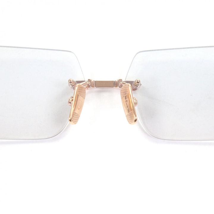 Pristine DITA sunglasses EYMORI Rimless Two-Point Pink gold mens DTX462-A-02