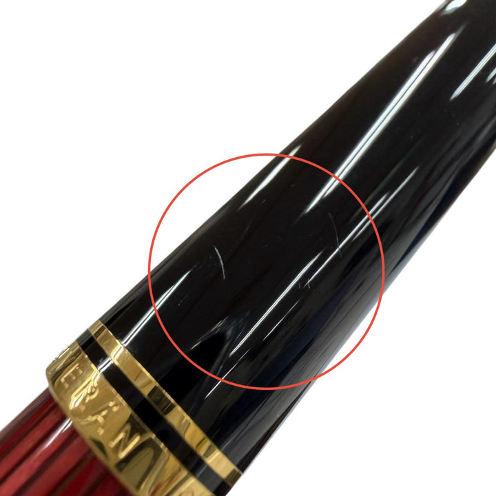 Excellent PERIKAN fountain pen Souverene M800 Red Stripe 18K mens