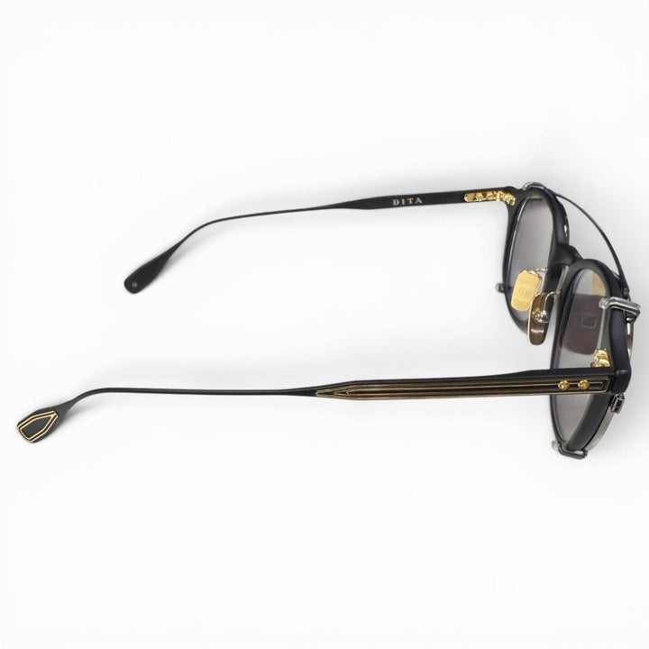 Pristine DITA sunglasses ASH Clip-on Matt black mens DTX148-A-01