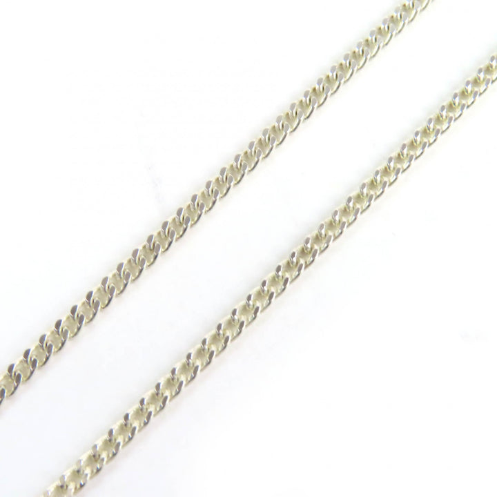 Great GUCCI Necklace Double G Pendant Necklace 21.7"" Silver 925 mens 814914