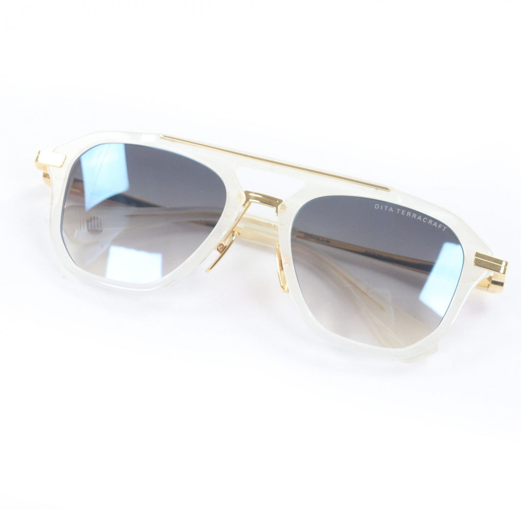 Great DITA sunglasses TERRACRAFT Two Bridges Clear white mens DTS416-A-02