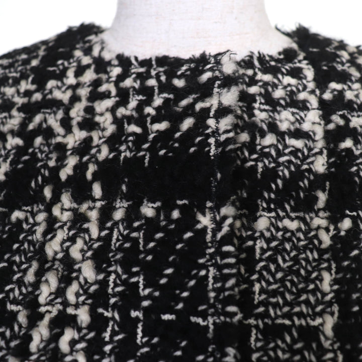 Excellent DOLCE&GABBANA Mohair and alpaca blend tweed collarless jacket 40