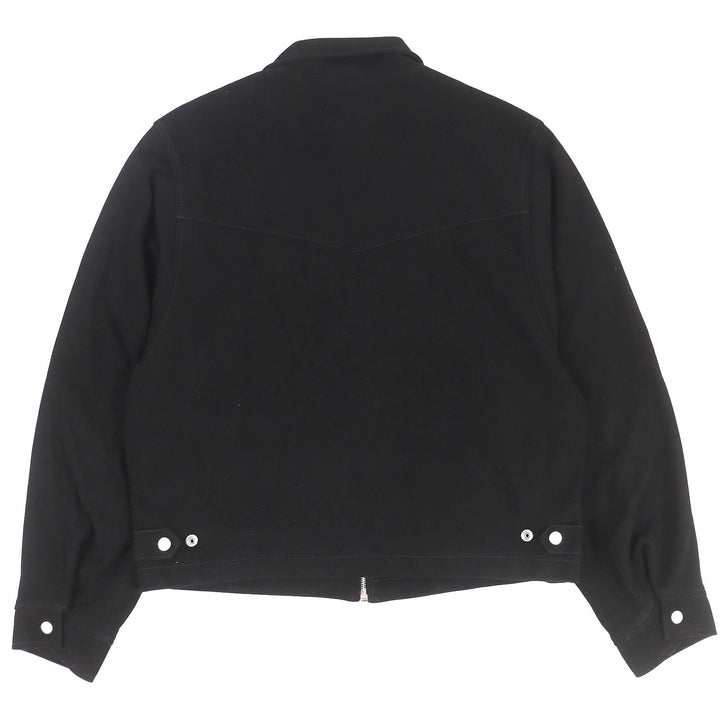 Excellent ENFANTS RICHES DEPRIMES Suede Leather Western Jacket black L