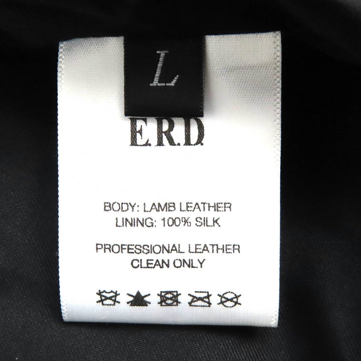 Excellent ENFANTS RICHES DEPRIMES Suede Leather Western Jacket black L