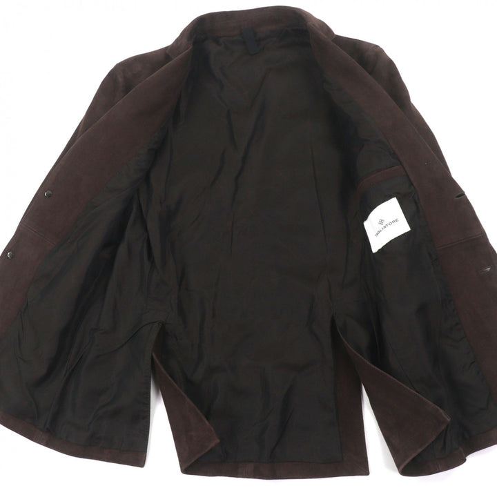 Great TAGLIATORE tailored jacket CARSON Dark brown Sheep mens 46 ASI20-03