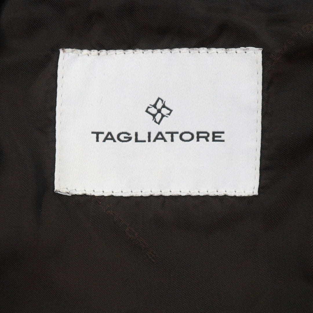 Great TAGLIATORE tailored jacket CARSON Dark brown Sheep mens 46 ASI20-03