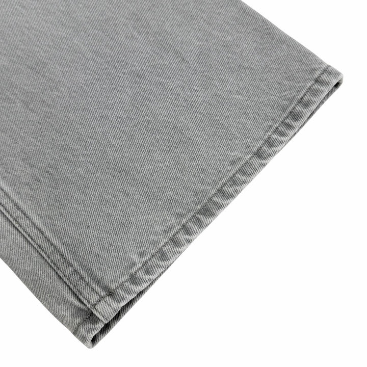 Great BOTTEGAVENETA Denim pants Leather patch, button fly gray cotton 46 802384
