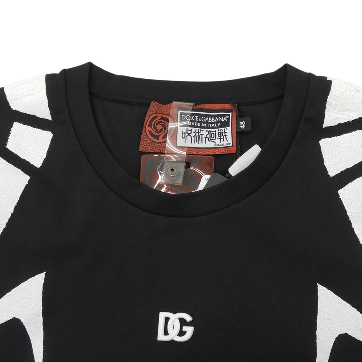 Pristine DOLCE&GABBANA 呪術廻戦 Short sleeve T-shirt black cotton mens 48