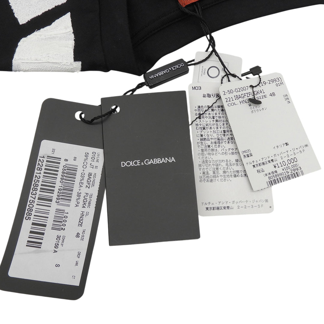 Pristine DOLCE&GABBANA 呪術廻戦 Short sleeve T-shirt black cotton mens 48