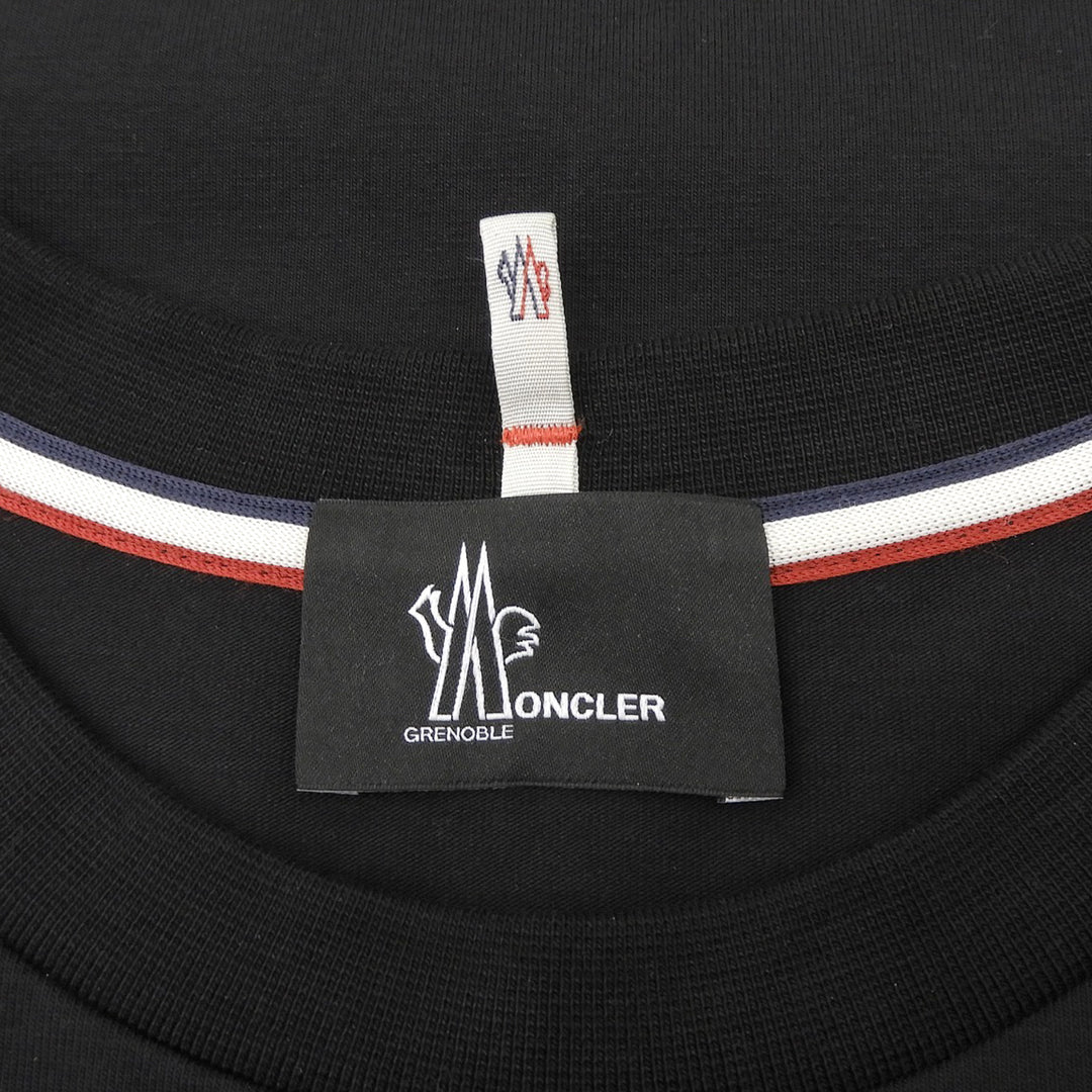 Excellent MONCLER GRENOBLE Short sleeve T-shirt black cotton mens M