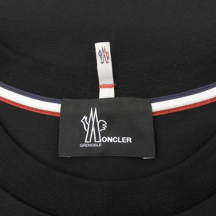 Excellent MONCLER GRENOBLE Short sleeve T-shirt black cotton mens M