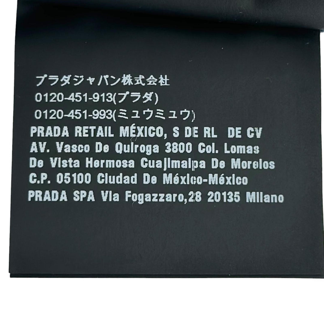 Excellent PRADA Knit cap Logo tag ribbed knit hat blue wool mens M UMD188