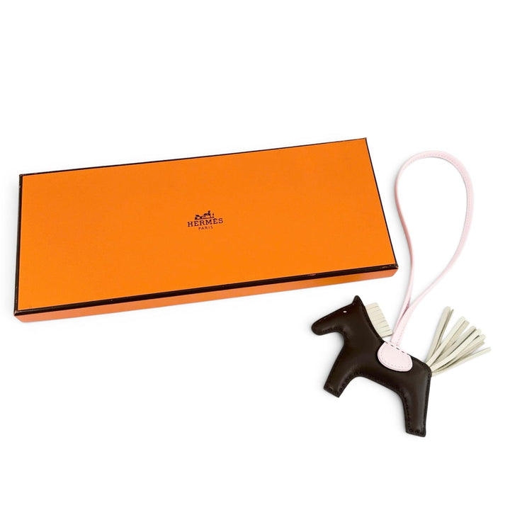 Pristine HERMES charm Rodeo PM Chocolat Anyo Miro Women