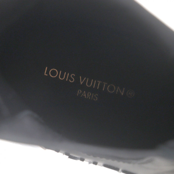 Pristine LOUIS VUITTON High cut sneakers Side gore boots black mens 37.5