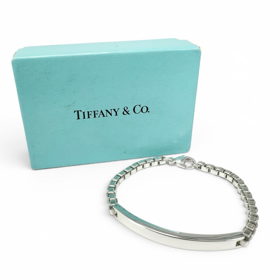 Excellent TIFFANY&Co. bracelet Venetian Link ID Bracelet Silver SV925 Women