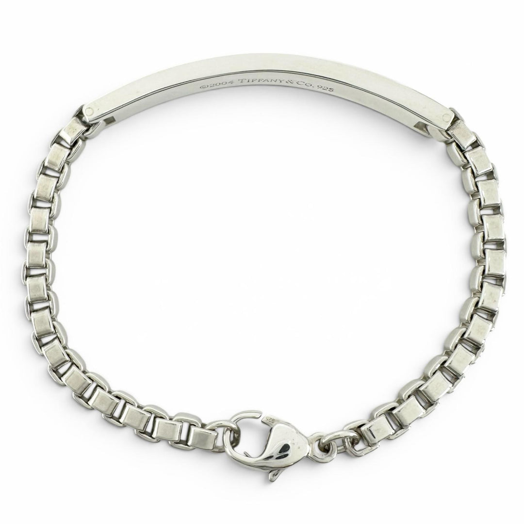 Excellent TIFFANY&Co. bracelet Venetian Link ID Bracelet Silver SV925 Women