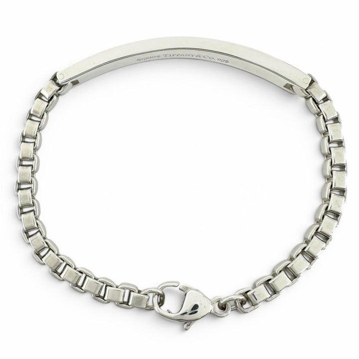 Excellent TIFFANY&Co. bracelet Venetian Link ID Bracelet Silver SV925 Women