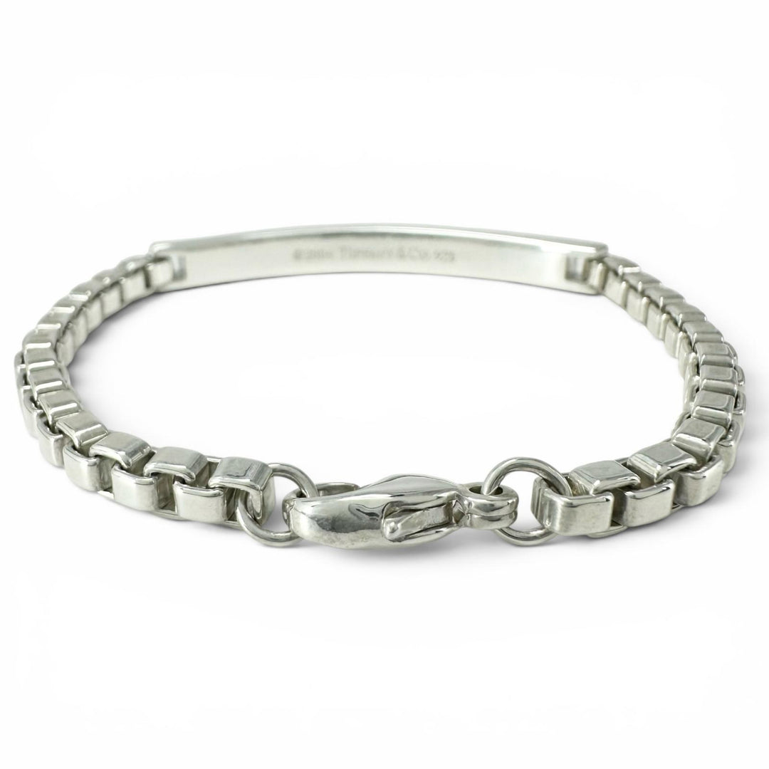 Excellent TIFFANY&Co. bracelet Venetian Link ID Bracelet Silver SV925 Women