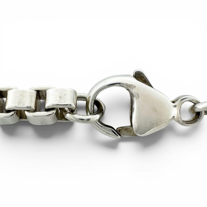 Great TIFFANY&Co. bracelet Venetian Link ID Bracelet Silver SV925 Women