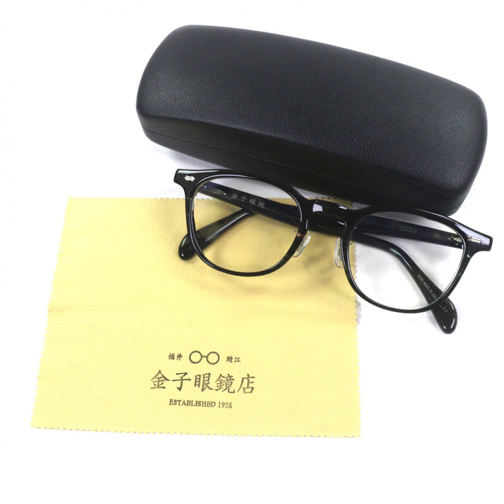 Excellent 金子眼鏡 Glasses Marble Pattern Clear green mens KA-56