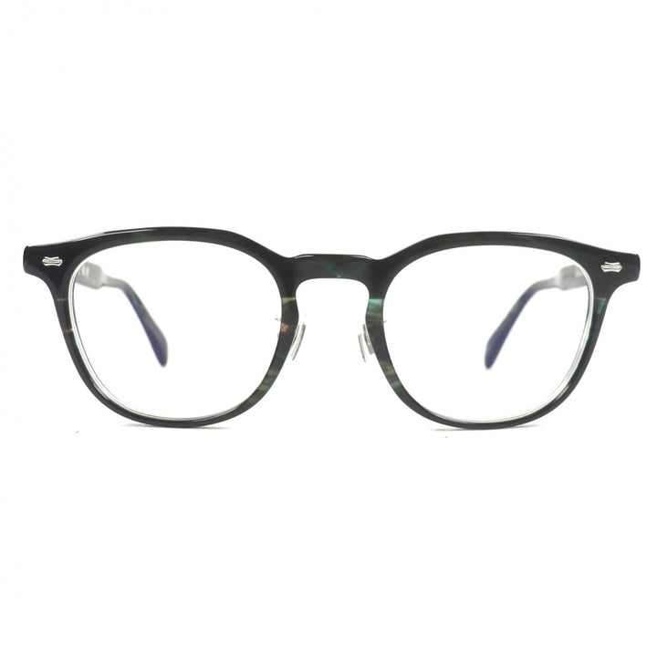 Excellent 金子眼鏡 Glasses Marble Pattern Clear green mens KA-56