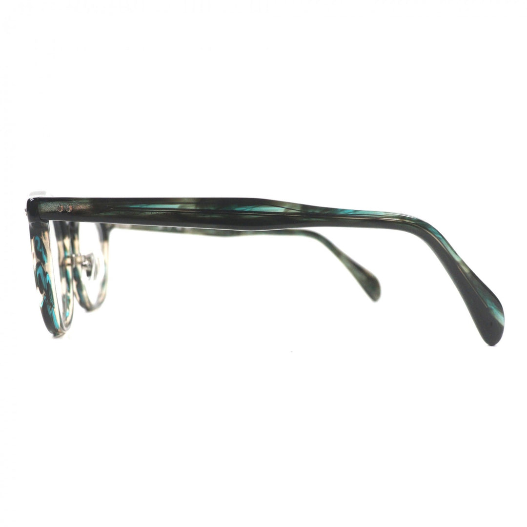 Excellent 金子眼鏡 Glasses Marble Pattern Clear green mens KA-56