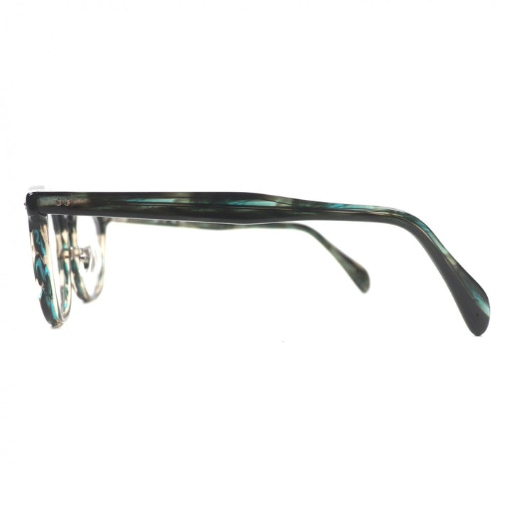 Excellent 金子眼鏡 Glasses Marble Pattern Clear green mens KA-56