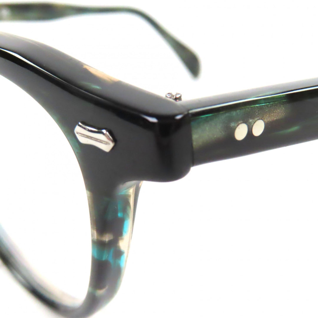 Excellent 金子眼鏡 Glasses Marble Pattern Clear green mens KA-56