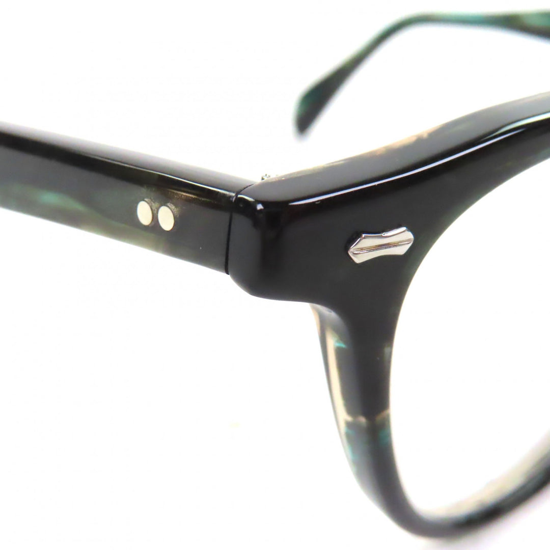 Excellent 金子眼鏡 Glasses Marble Pattern Clear green mens KA-56