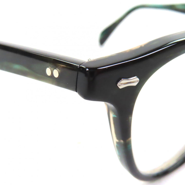 Excellent 金子眼鏡 Glasses Marble Pattern Clear green mens KA-56