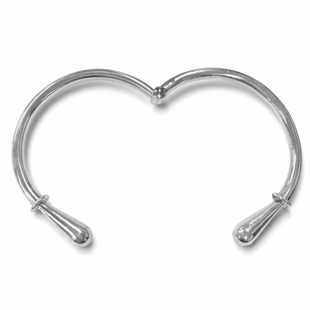 Great TIFFANY&Co. Bangle Mexican hinge Vintage Bypass Design Silver SV925 mens