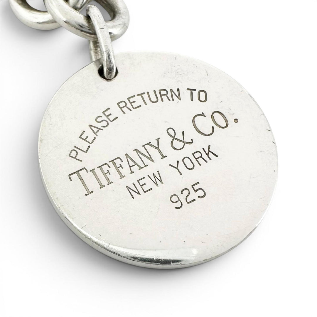 Great TIFFANY&Co. bracelet Return to TIFFANY&Co. Round Tag Chain design Silver