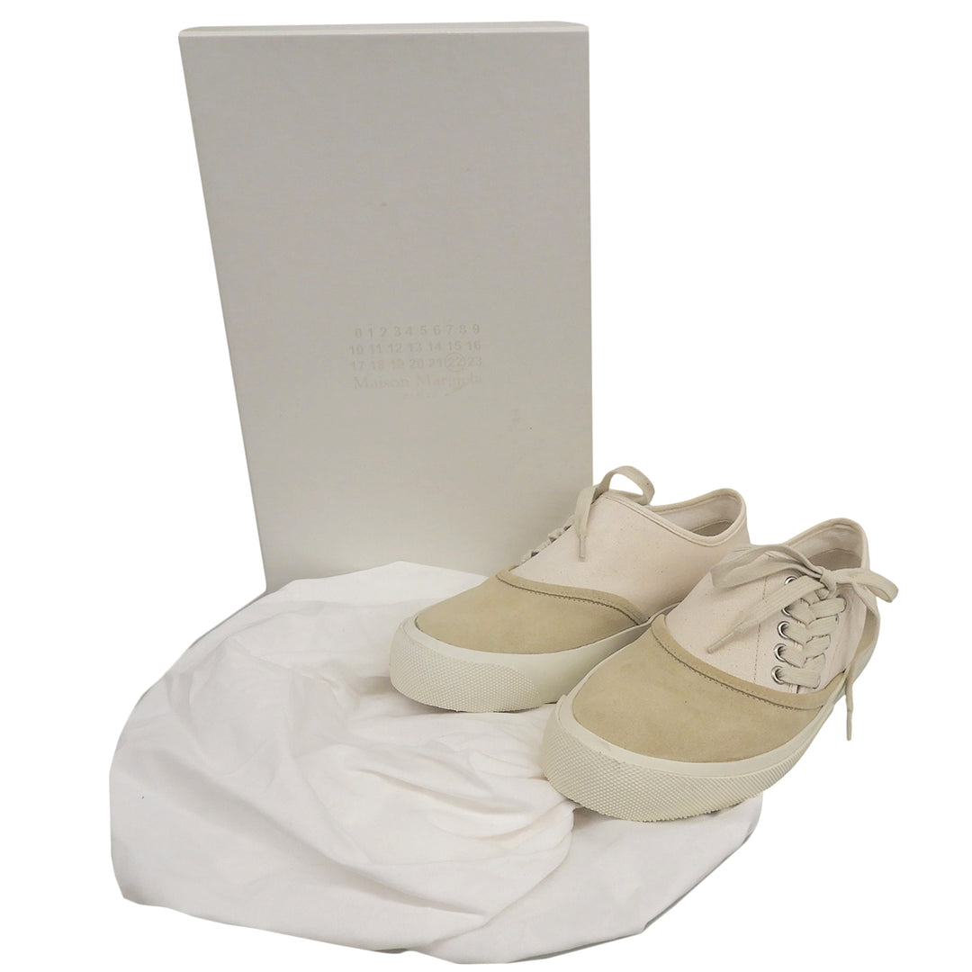 Pristine Maison Margiela sneakers beige canvas Women 39 S37WS0498