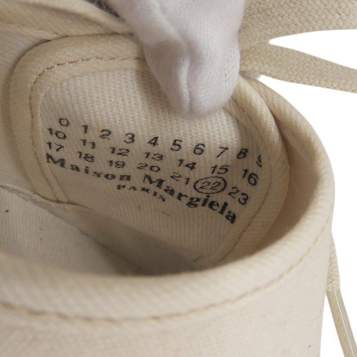 Pristine Maison Margiela sneakers beige canvas Women 39 S37WS0498