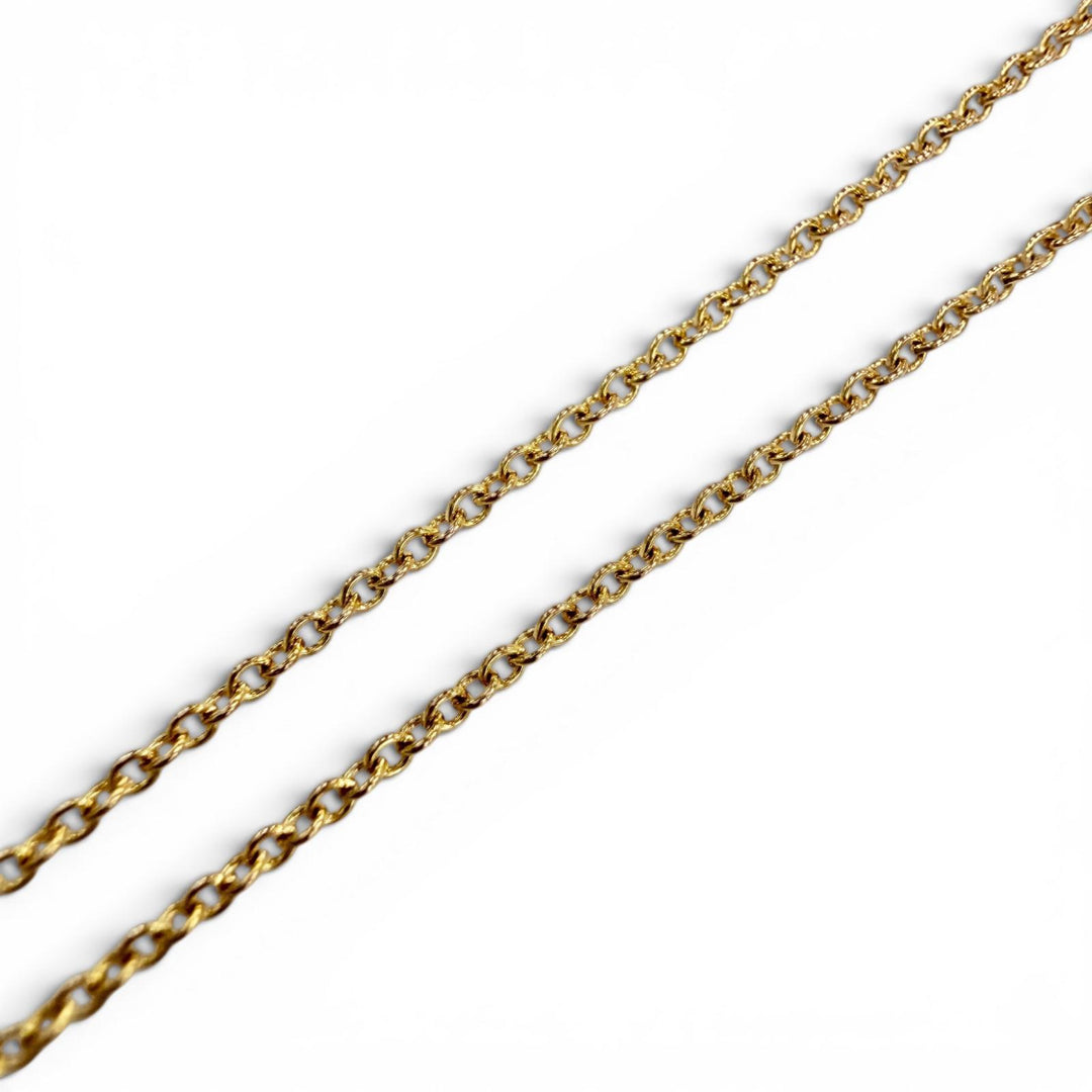 Excellent TIFFANY&Co. Necklace Open Heart Pendant Yellow Gold AU750 Women
